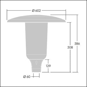 Thorn - Straßen- und Platzleuchte LED-Mastaufsatzleuchte ARS 24L35- #96632279 740, Z60