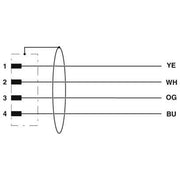 Phoenix Contact - Konfektioniertes Sensor-Aktor-Kabel Netzwerkkabel NBC-MSD/ 2,0-93B SCO