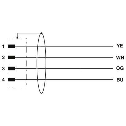 Phoenix Contact - Konfektioniertes Sensor-Aktor-Kabel Netzwerkkabel NBC-MSD/ 2,0-93B SCO