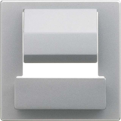 Busch-Jaeger - Einsatz/Abdeckung für Kommunikationstechnik Zentralscheibe gr/metal 6477-803 PowerDock USB