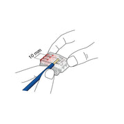 HellermannTyton - Steckklemme HelaCon Releasable HCR-2-PC-CL (100) Verbindungsklemme − 100 Stück