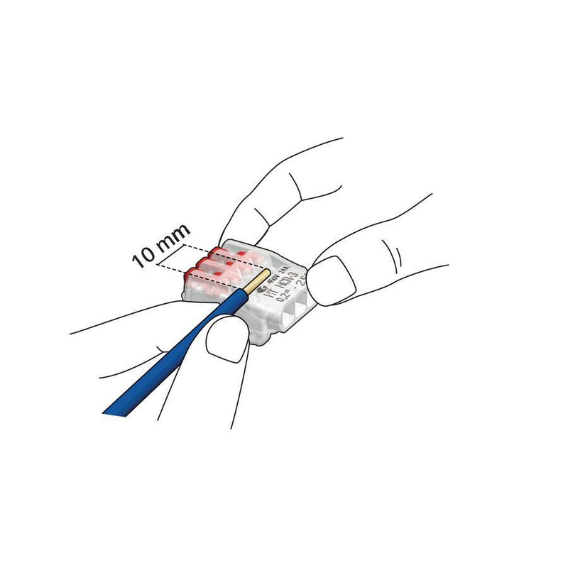 HellermannTyton - Steckklemme HelaCon Releasable HCR-2-PC-CL (100) Verbindungsklemme − 100 Stück