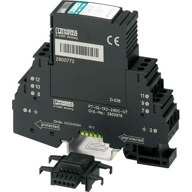 Phoenix Contact - Überspannungsableiter für Informations-/MSR-Technik Überspannungsschutz-Gerät PT-IQ-1X2-24DC-UT