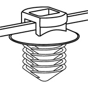 HellermannTyton - Kabelbinder Befestigungsbinder T50RFT10-HS-BK-D1 200x4,6 − 500 Stück