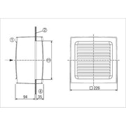 Maico - Fensterventilator Ventilator EVN 15 150mm, selbststätig