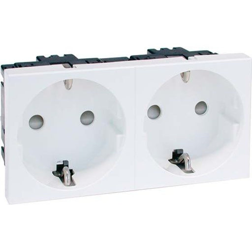 Peha - Schalter-/Steckdosenkombination SCHUKO-Steckdose 2-fach ws D 6212.02 EMS SI 16A 250V 2-pol