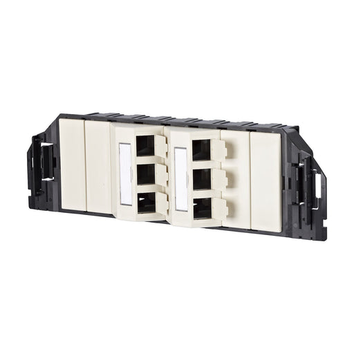 Metz Connect - Kommunikationsanschlussdose Kupfer Subway-Unterflureinheit 130B20S60601-E 6Port GB3 pws leer