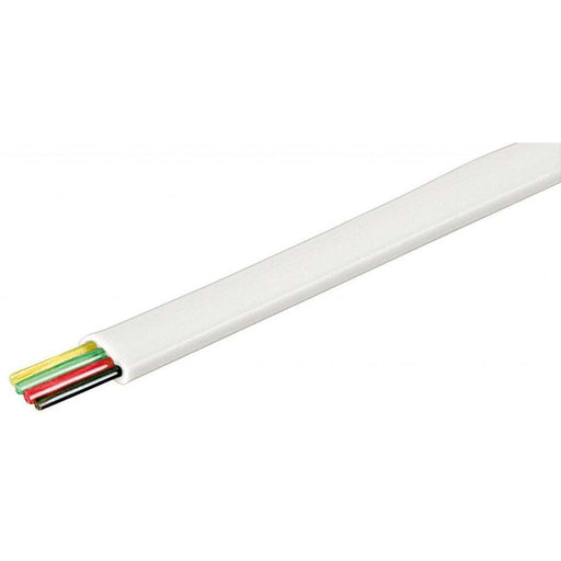 Goobay - Daten- und Kommunikationskabel Telefonflachkabel 100 m R. 93305 ws,4adrig