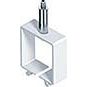 Zumtobel Group - Mechanisches Zubehör/Ersatzteile für Leuchten Clips (VE2) SUI TID PE #60200136 weiß