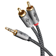 Goobay - Konfektioniertes A/V-Kabel Audio Adapterkabel 65288 2m,AUX, 3,5-mm