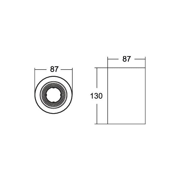 Brumberg Leuchten - Decken-/Wandleuchte LED-Anbaudownlight 42611175 3500K