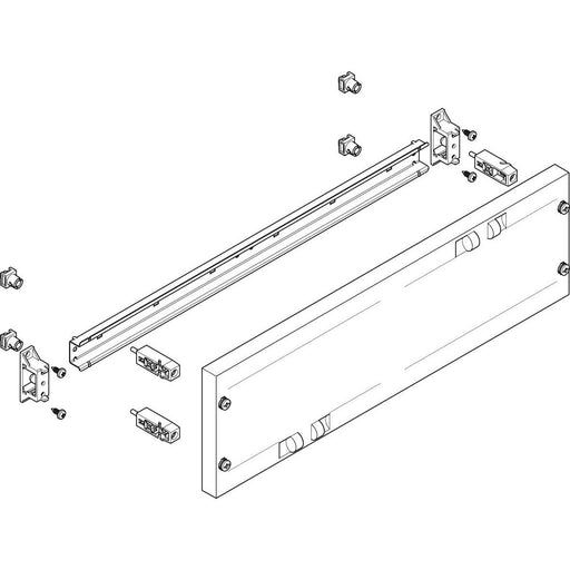 ABN - Verteilerfeld für Installationsverteiler ESPRO-Modul MF2110 flach BxH:500x150mm