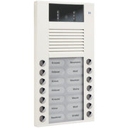 TCS Tür Control - Türstation für Türkommunikation Video color Außenstation AVE14143-0018 14Tast 2reih.AP ws
