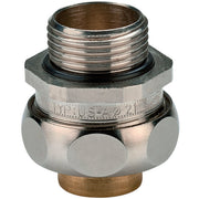 Flexa - Metall-Schutzschlauch-Verschraubung Metallverschraubung gerade 15010840025 AD 27, M 25 x 1.5 − 10 Stück