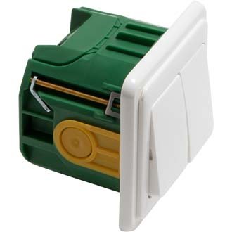 Peha - Installationsschalter Serienschalter 1-fach H 80.515/671.02 GE mit Kombirahmen