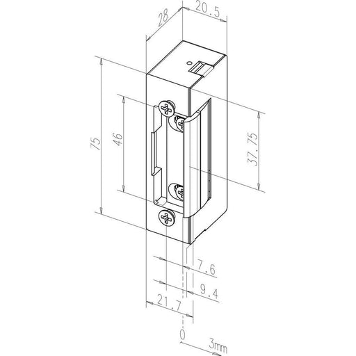 Assa Abloy effeff - Elektrischer Türöffner Elektro-Türöffner 17----------E41 ohne Stulp. 12V