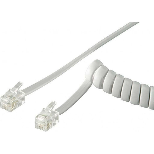 Goobay - Zubehör/Ersatzteile für schnurgebundenes Telefon Telefonhörer-Spiralkabel 50246 2m,ws,St/St