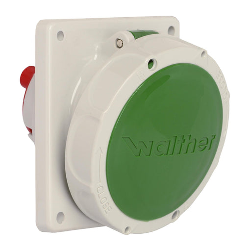 Walther Werke - CEE-Anbausteckdose (IEC 60309) Anbaudose schräg 16A 519402 4P >50-500V 2h IP67