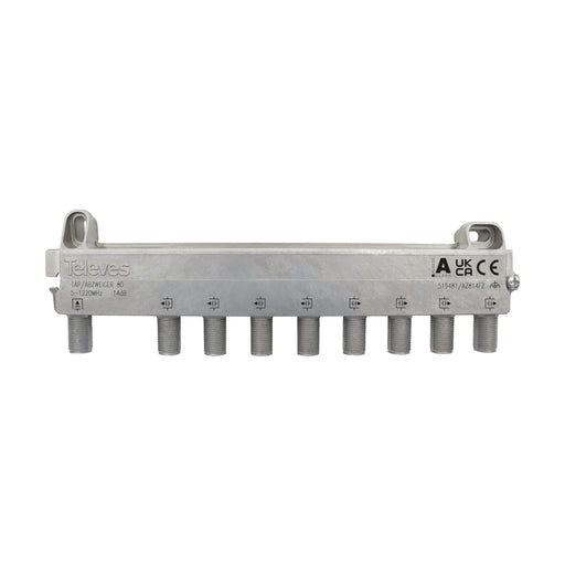 Televes - Abzweiger und Verteiler Abzweiger 8f. AZ814FZ 5-1218 MHz AD: 14 dB