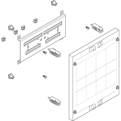 ABN - Verteilerfeld für Installationsverteiler ESPRO-Modul MF12309 flach BxH:250x300mm