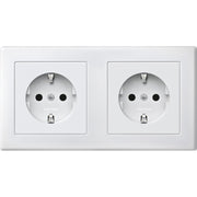 Merten - Steckdose SCHUKO-Steckdose pws MEG2328-1519 Doppel