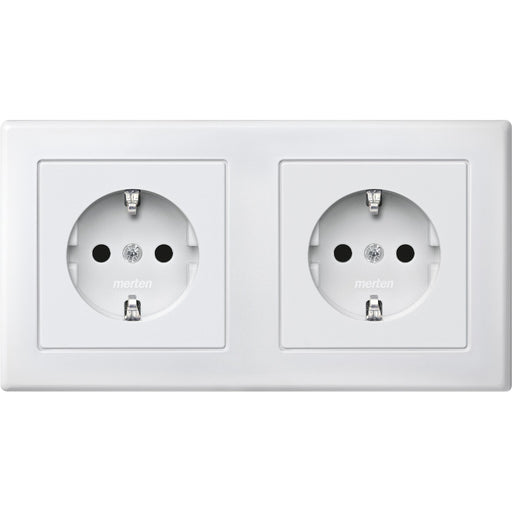 Merten - Steckdose SCHUKO-Steckdose pws MEG2328-1519 Doppel