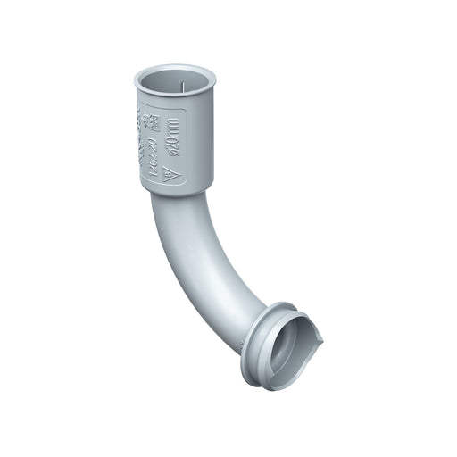 Kaiser - Zubehör/Ersatzteile für Dose/Gehäuse für Montage in der Wand/Decke Betonbau, B2 Rohrkupplung 1262-20 90Grd für 20mm-Rohre