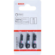 Bosch - Bit-Set PRO T Impact Bit 2608522479 Set, 25 mm, 3-tlg