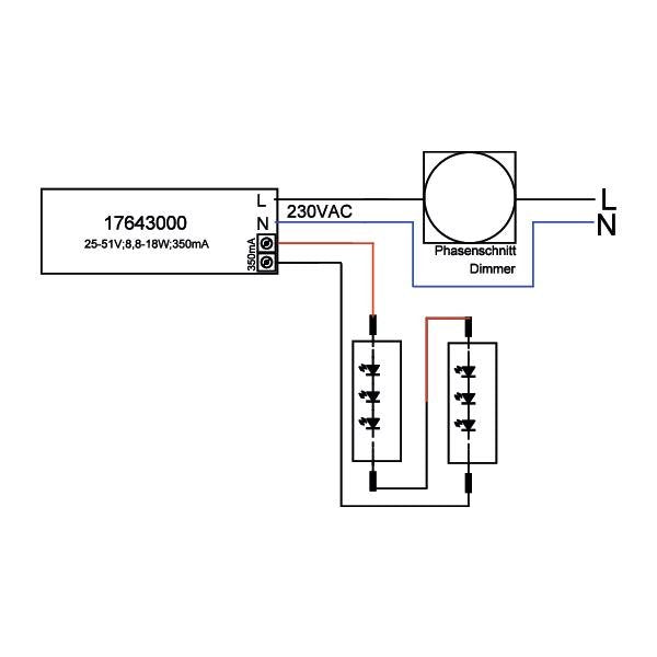Brumberg Leuchten - LED-Betriebsgerät LED-Konverter 17643020 350mA Phasendimmbar