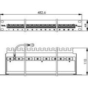 Telegärtner - Patchpanel Kupfer PatchPanel MPP24-HS 100007016 Cat.6A RAL 7035