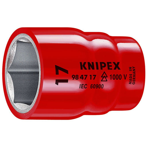 Knipex - Sechskant-Einsatz für Steckschlüssel Steckschlüsseleinsatz 98 47 1" Innenvierk. 1/2 Zoll