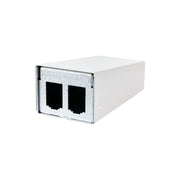Metz Connect - Frontpanel/Patchpanel leer (Schaltschrank) AP-Gehäuse 130861-0202-E 2 Port, rws