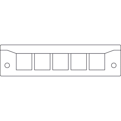 Icotek - Einführungsflansch für Kleingehäuse/Schaltschrank Kabeleinführungsleiste KEL-Quick-E5 sw − 10 Stück