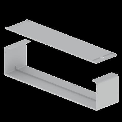 Unex - Verbinder für Kabeltragsystem Stoßstellenabdeckung grau 66314-48 60x300 U48X RAL7038 − 6 Stück