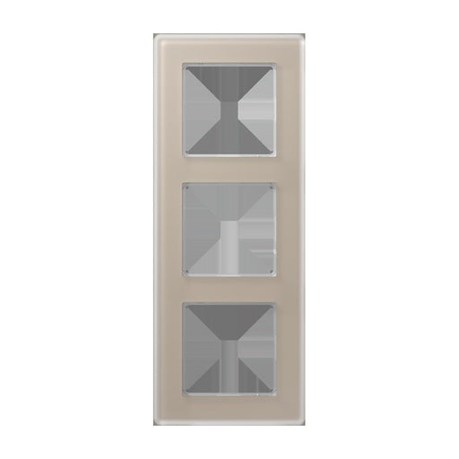 Jung - Abdeckrahmen Glasrahmen 3fach AV 583 GLM CH champagner (Glas)