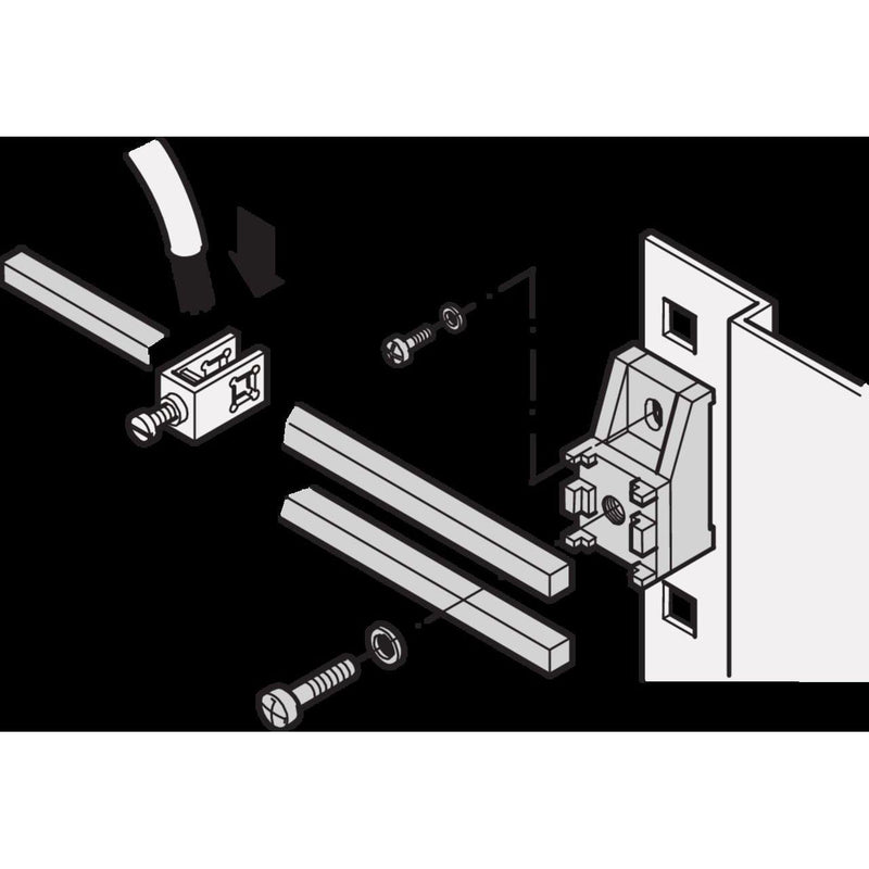 Schroff - Sammelschienenklemme Verteilerklemme 20118366 (VE20) − 4 Packung