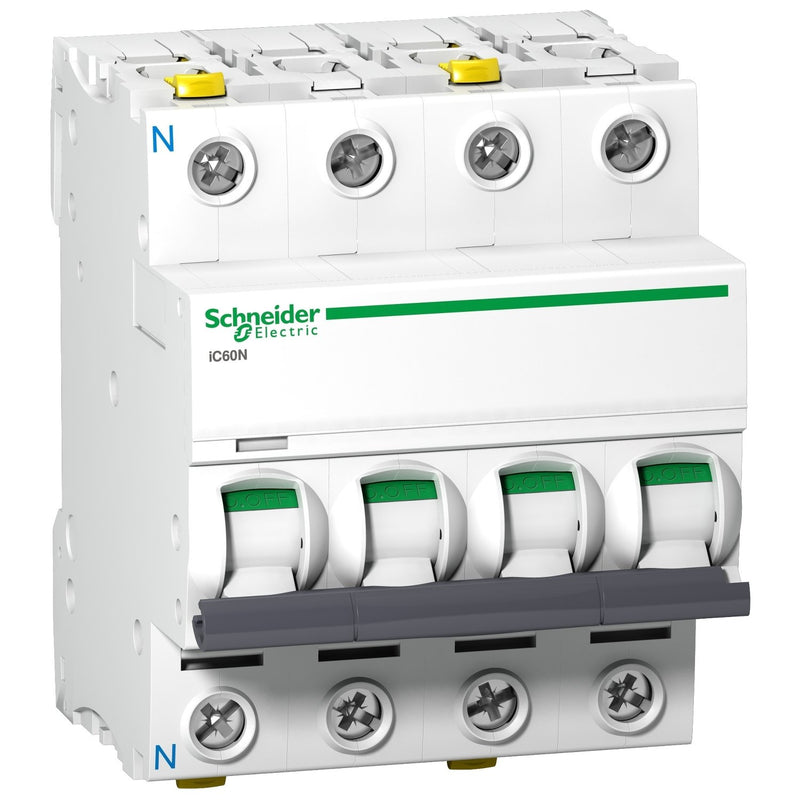 Schneider Electric - Leitungsschutzschalter LS-Schalter A9F04706 3P+N 6A C IC60N