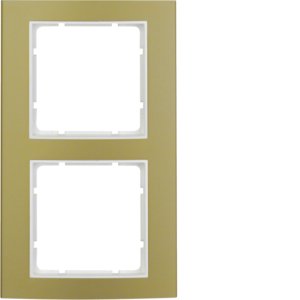 Berker - Abdeckrahmen Rahmen go/pows 10123046 2fach