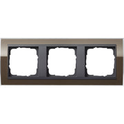 Gira - Abdeckrahmen 3fach 0213768 klar braun