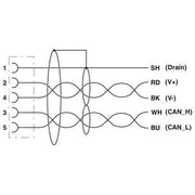 Phoenix Contact - Konfektioniertes Sensor-Aktor-Kabel Bussystem-Kabel SAC-5P-10,0-#1575796 − 1 Stück