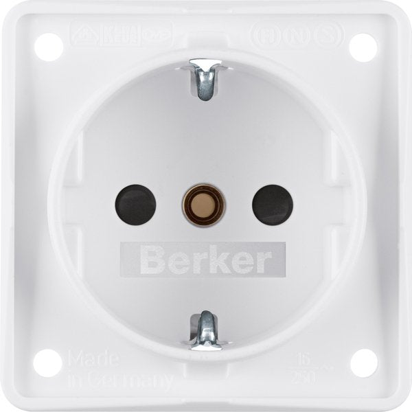 Berker - Steckdose Schuko-Steckd.pws 941952502 m.Schraubklemmen