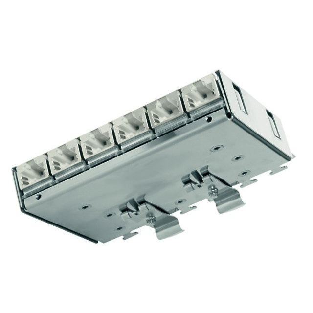 Telegärtner - Patchpanel Kupfer Mini-Verteiler Cat.6A 100006992 TH35MPD6-HS K