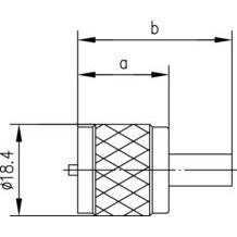 Telegärtner - Koax-Steckverbinder UHF-Kabelstecker cr/cr 100024321 G2 (RG59B/U)