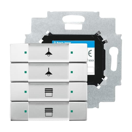 Busch-Jaeger - Bussystem-Tastsensor Tastsensor 4fach 6127/01-866 mit Busankoppler