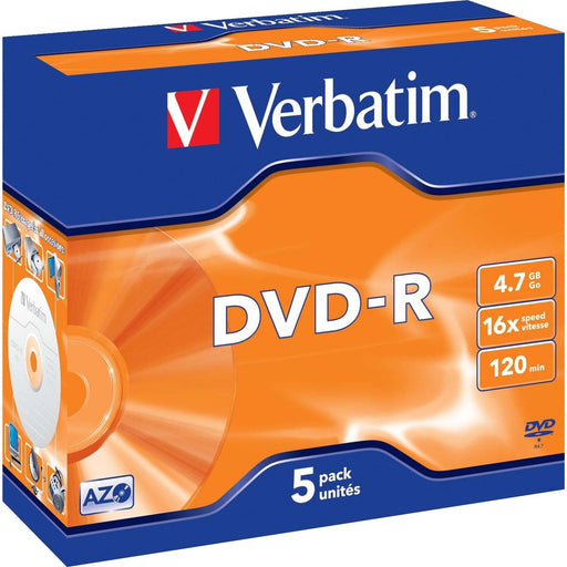 Verbatim - Speichermedium digital DVD-R 43519 (VE5) Jewelcase 5 Discs