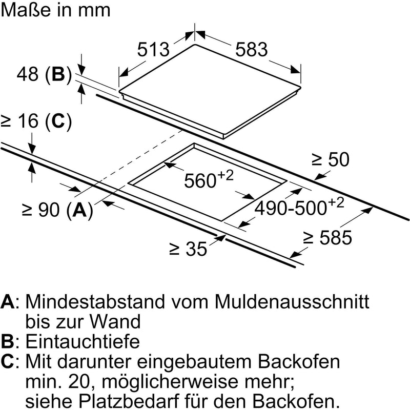 Constructa-Neff - Kochfeld EB-Autark-Kochfeld eDition T16SBN1L0 Touchcontrol m.Timer