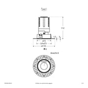 EVN Lichttechnik - Downlight/Strahler/Flutlicht LED-Einbauleuchte modular F03R09SM1330L55D Konfigurationstype