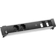 Bachmann - Mehrfachsteckdose Einbausteckdose 916.540 L 2xP40 1xUSB