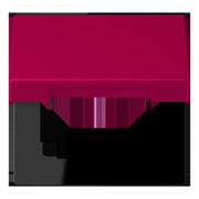Jung - Abdeckrahmen Klappdeckel m. Stellfeder LC 990 BFKL 230 rouge rubia