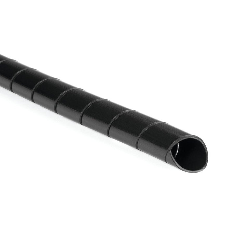 HellermannTyton - Kabelbündelungsschlauch Spiralschlauch SBPAV06-PA6V0-BK(30) schwarz, 30 m − 30 Meter